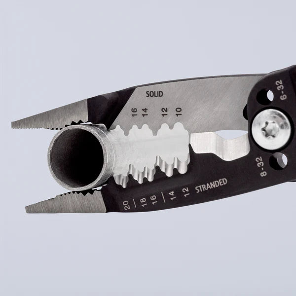 Многофункциональные клещи для зачистки проводов Knipex «Американский стиль» — 200 мм