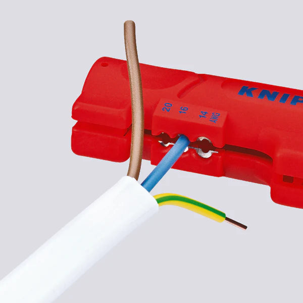 أداة تجريد الكابلات المسطحة والمستديرة من Knipex 16 64 125 SB
