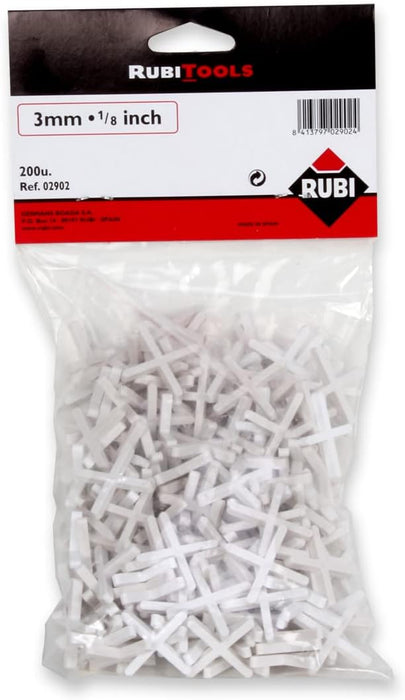 RUBI Tile Spacers 1/8" (3 mm.) - 200pcs