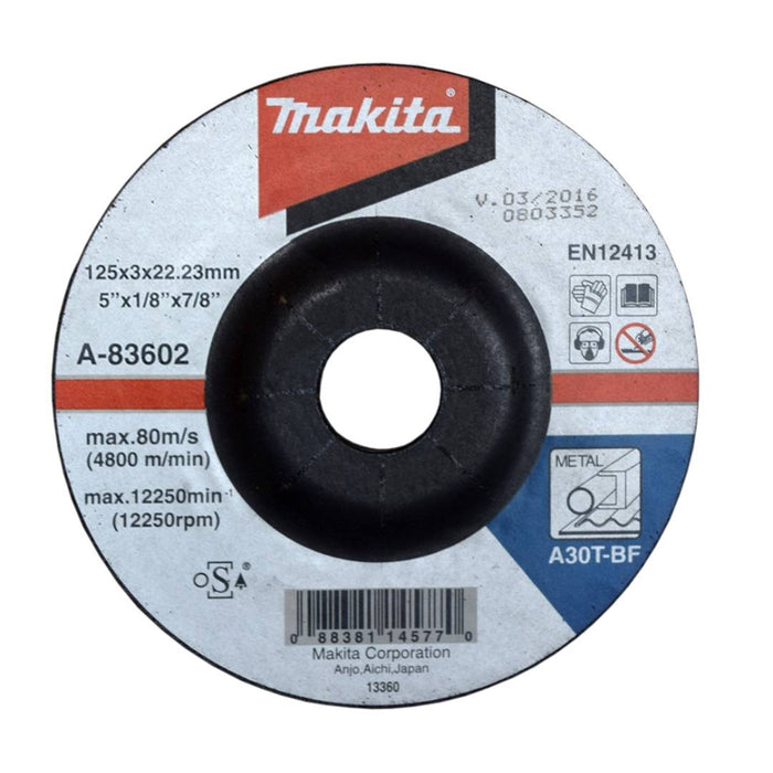 Makita Cutting Disk Metal 5" 125x3x22mm A-83602