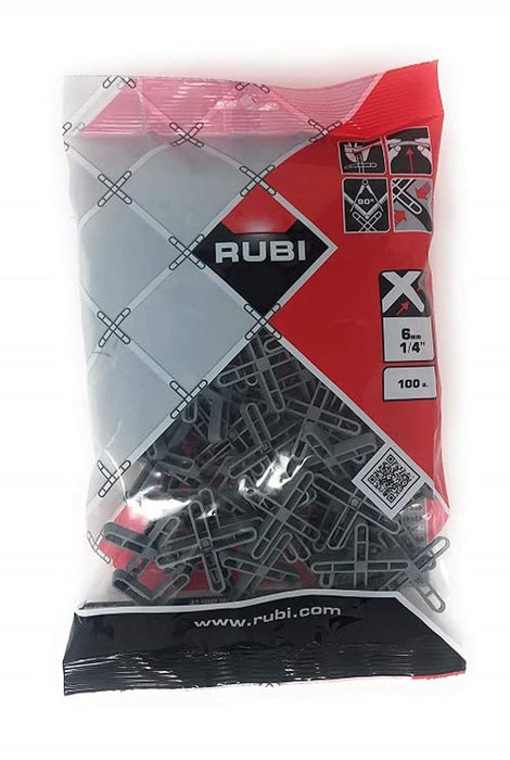 RUBI Tile Spacers 1/4" (6 mm.) - 100pcs