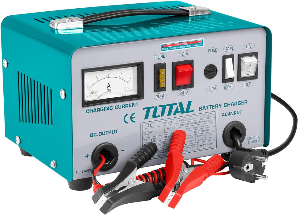 Зарядное устройство для автомобильного аккумулятора Total 12/24 В 9/4 А - TBC1601