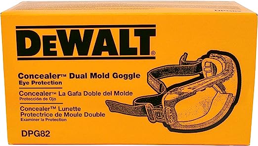 DEWALT DPG82-21 Concealer Smoke Anti-Fog Dual Mold Safety Goggle