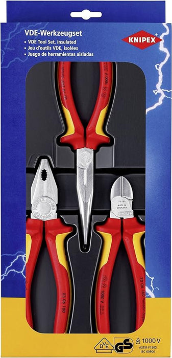 Knipex VDE Electro Plier & Cutter Set 3pc