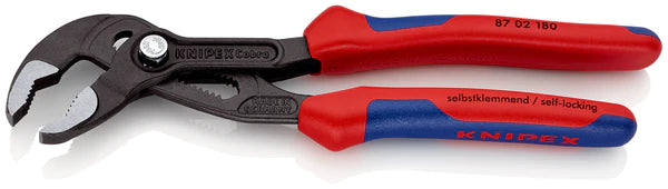 Knipex Cobra Water Pump Pliers with Multi-Component Handle 180mm - 87 02 180