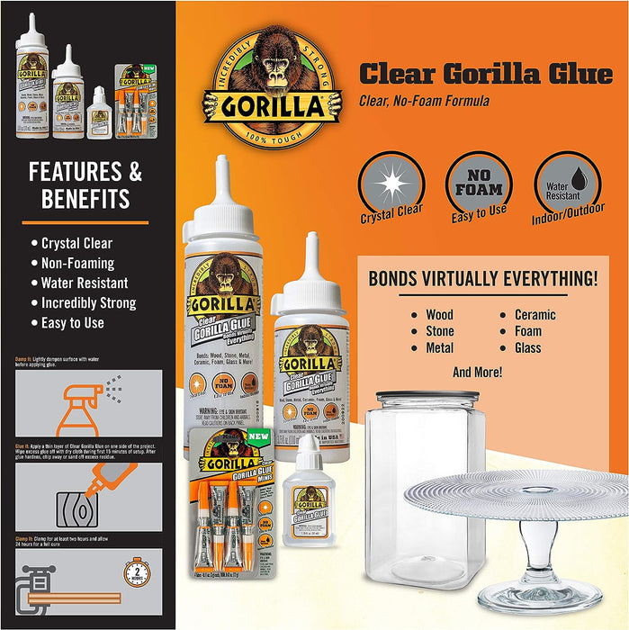Gorilla Clear Universal Glue 5.75 Oz 170ml