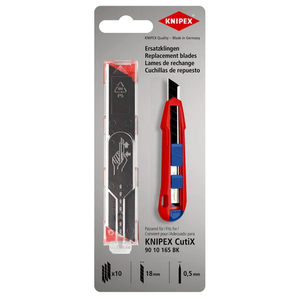 شفرة احتياطية من Knipex لسكين CutiX® Universal (عبوة من 10 قطع)