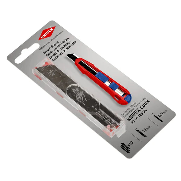 CutiX® यूनिवर्सल चाकू के लिए नाइपेक्स स्पेयर ब्लेड (10 का पैक)