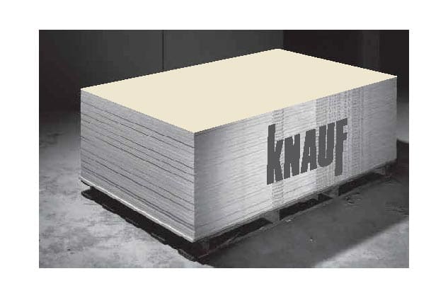 Гипсокартон Knauf Regular (RG) - 1,2м х 2,4м