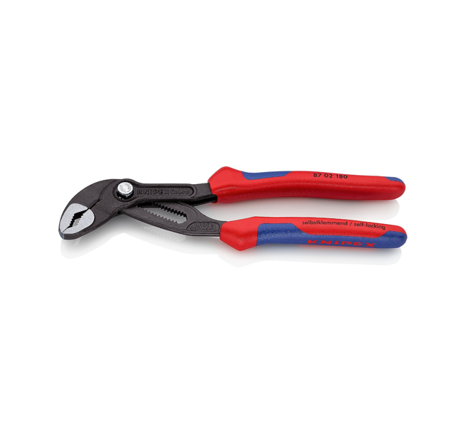 Knipex Cobra Water Pump Pliers with Multi-Component Handle 250 mm - 87 02 250