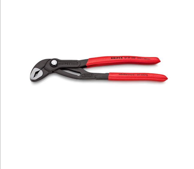 Knipex Cobra Water Pump Pliers with Non-Slip Handle 250mm - 87 01