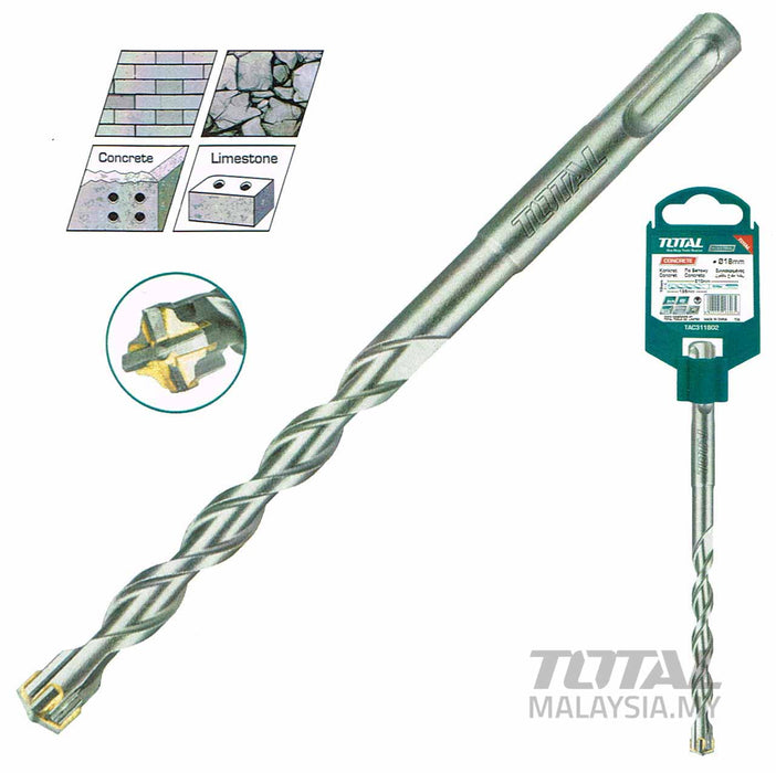 Total SDS Plus Hammer Drill 8mm TAC310802