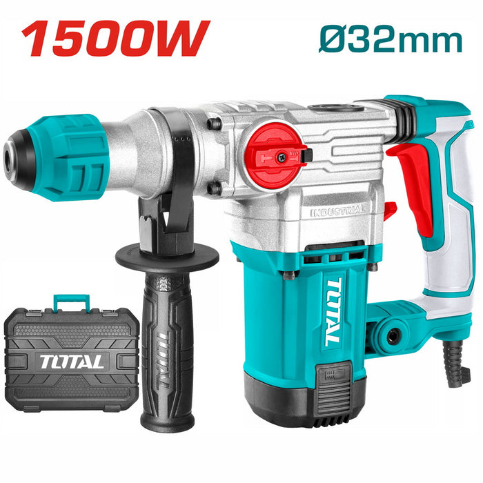 Total Rotary Hammer SDS 1500 W + 5 Accessories  TH1153256