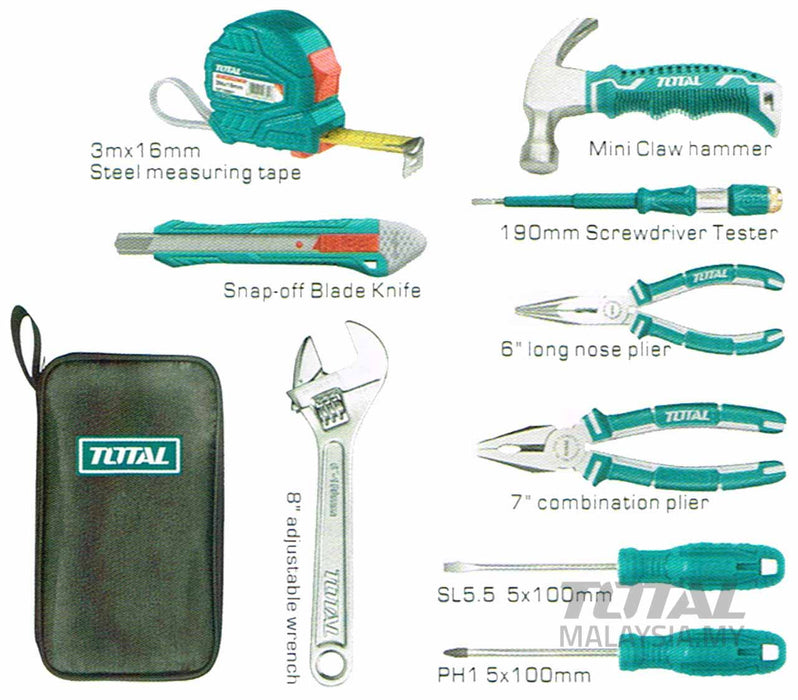Всего набор ручных инструментов из 9 предметов — THKTHP90096